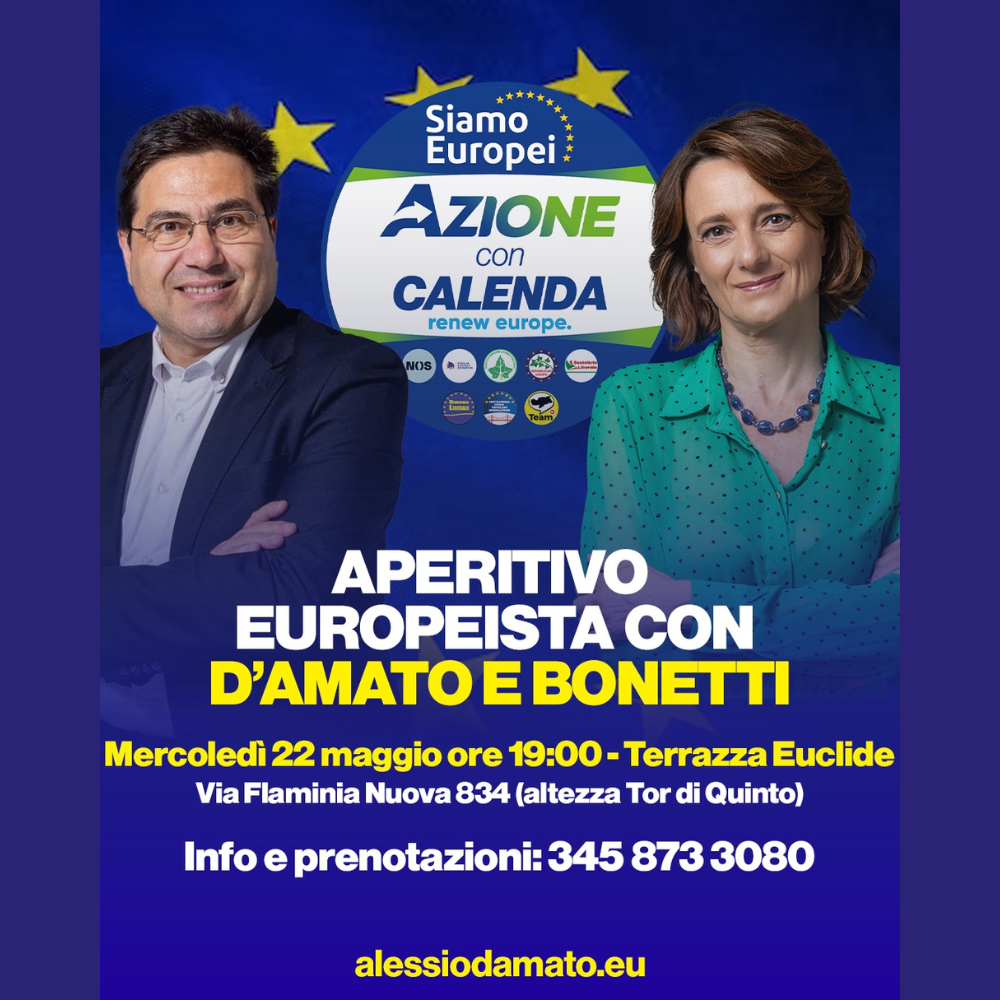 Aperitivo Europeista con D'Amato e Bonetti