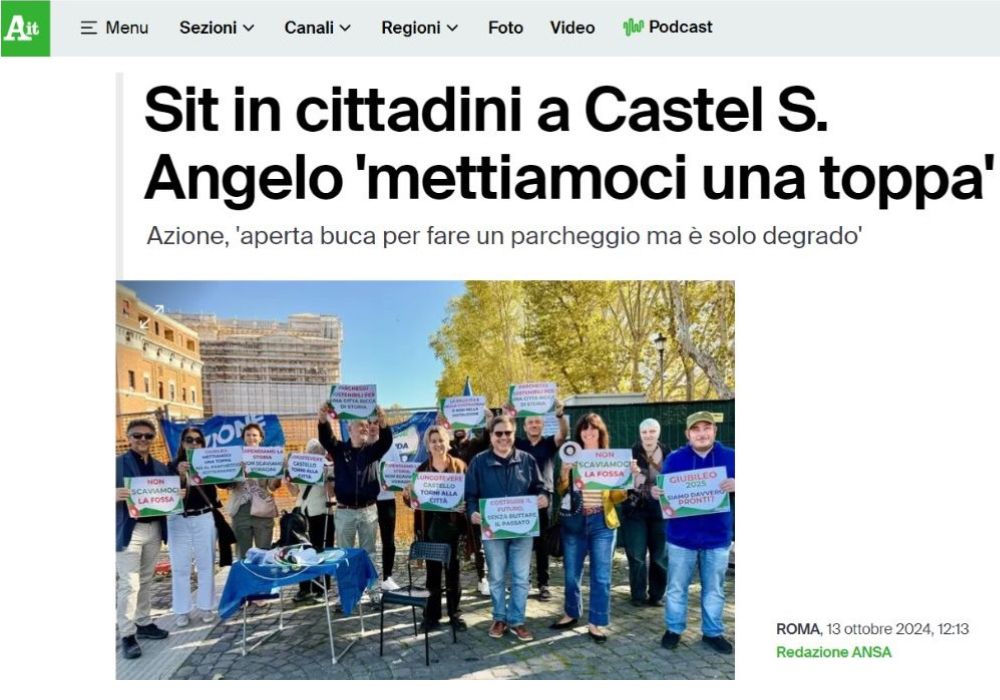 Vertenza Roma a Castel Sant'Angelo