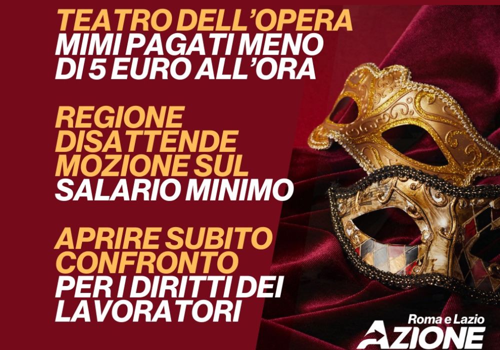 Teatro dell'Opera: aprire subito confronto per i diritti dei lavoratori