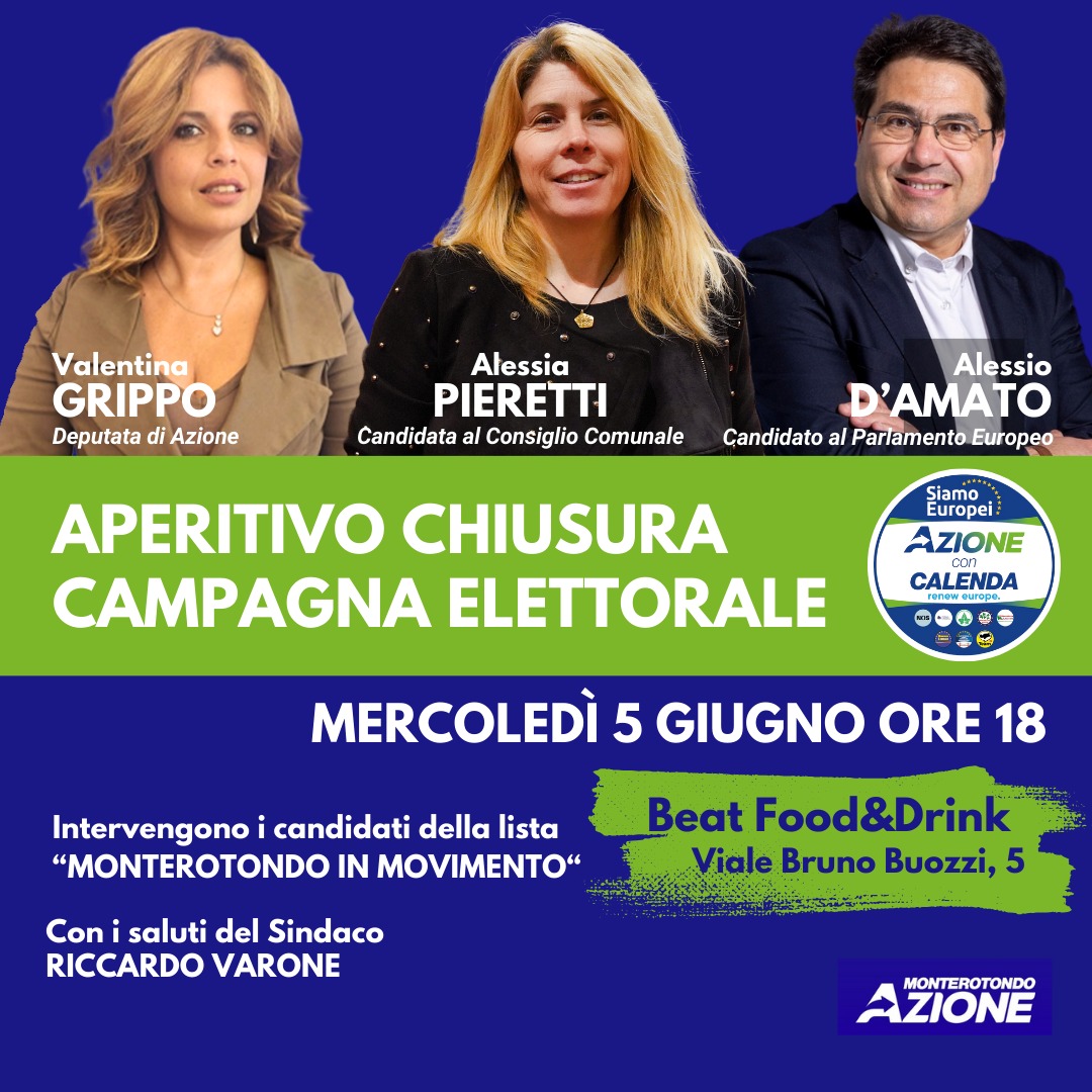 Aperitivo chiusura campagna elettorale