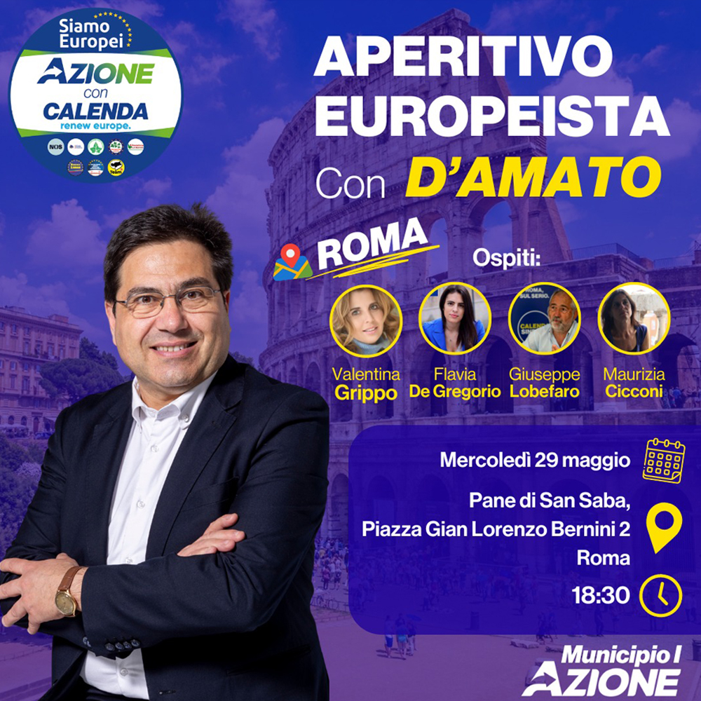 Aperitivo Europeista con Alessio D'Amato