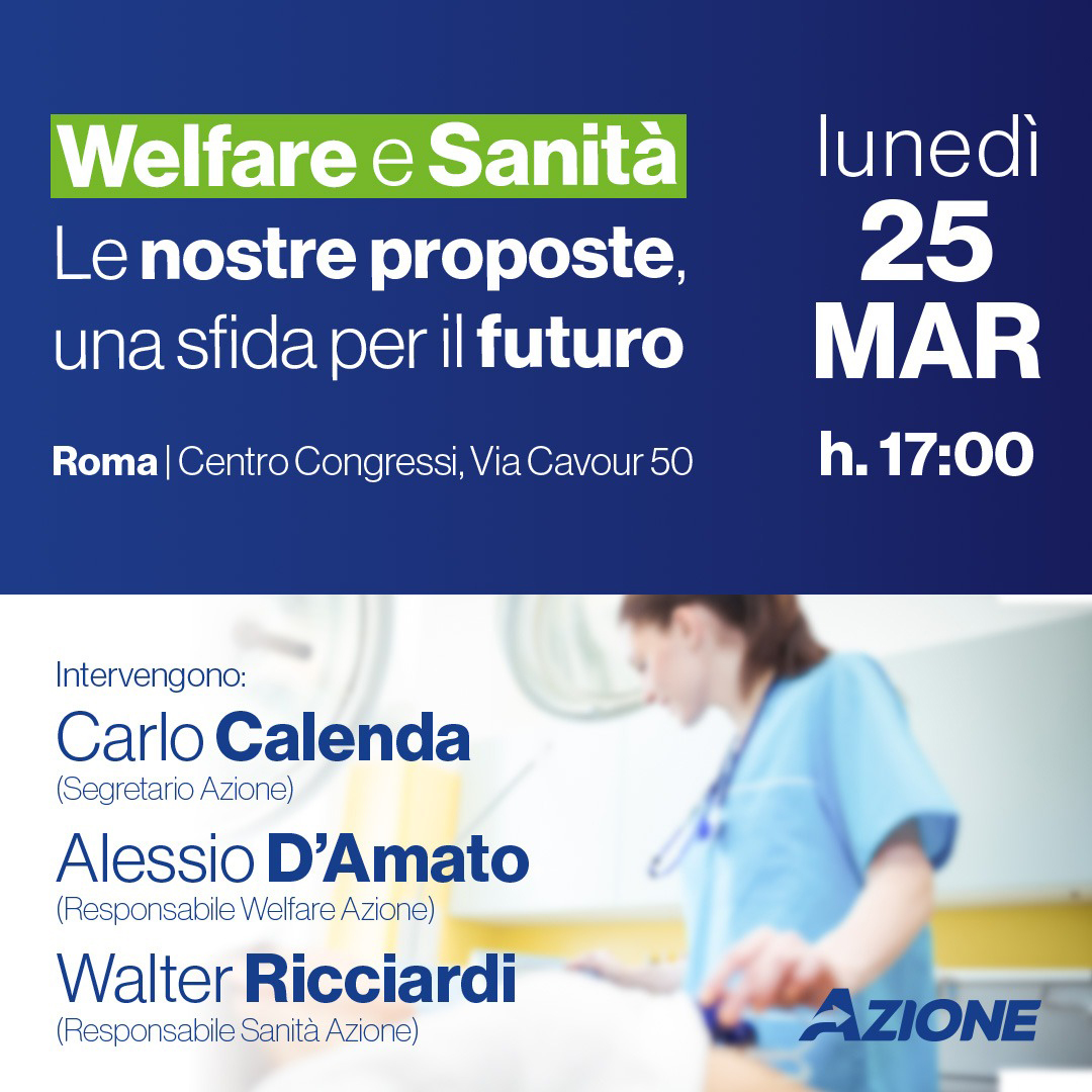  Welfare e Sanità. Le nostre proposte, una sfida per il futuro