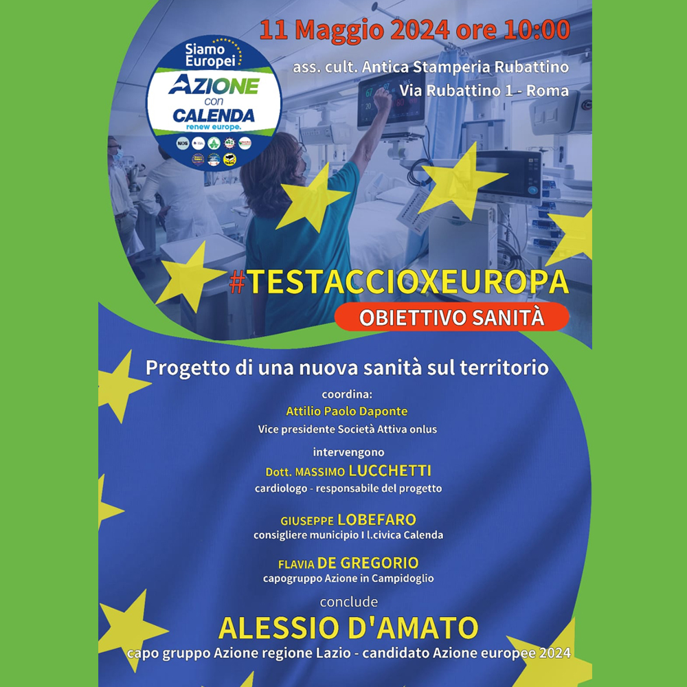 #Testaccioxeuropa - Obbiettivo Sanità